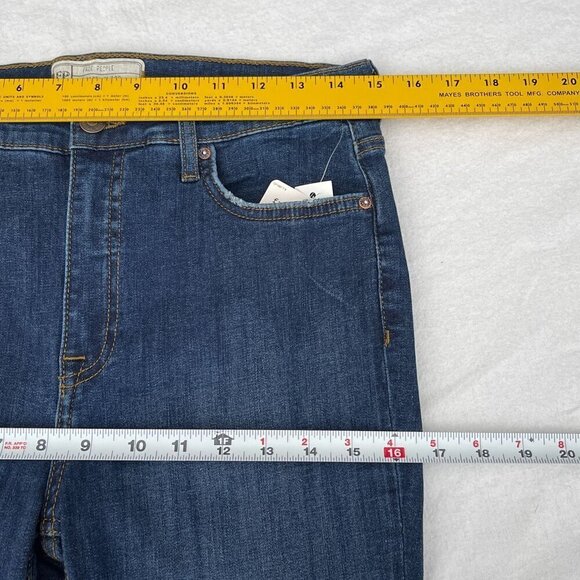 Free People Distressed Skinny Jeans High Rise Denim Cotton Stretch NWT Womens 30 - Picture 11 of 14